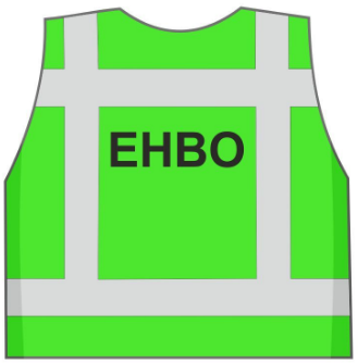 Veiligheidsvest met opdruk EHBO Groen